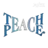 Teach Peace Logo Machine Embroidery Design - Apex