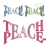 Teach Peace Logo Machine Embroidery Design - Apex All
