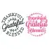 Thankful Grateful Blessed SVG Cuttable Design