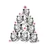 Roaring Tiger Christmas Tree Cuttable Design