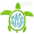 Turtle Monogram Frame