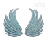 Two Angel Wings Machine Embroidery Design by Apex