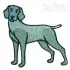 Weimaraner Dog Embroidery Designs