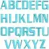 Wide Embroidery Font