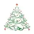 Wild Boar Christmas Tree SVG Cuttable Design
