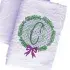 Wreath Knockdown Monogram Frame Embroidery Design
