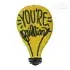 You're Brilliant Lightbulb Embroidery Design