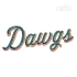 Script Shadow Machine Embroidery Go Dawgs Designs
