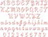 Script 2-Color Shadow Stacked Machine Embroidery Font Dawgs All